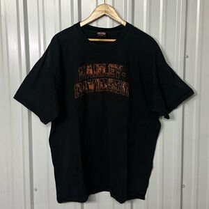 Vintage Harley Davidson Short Sleeve Crew Neck Graphic Tee Men 2 XLarge Biker